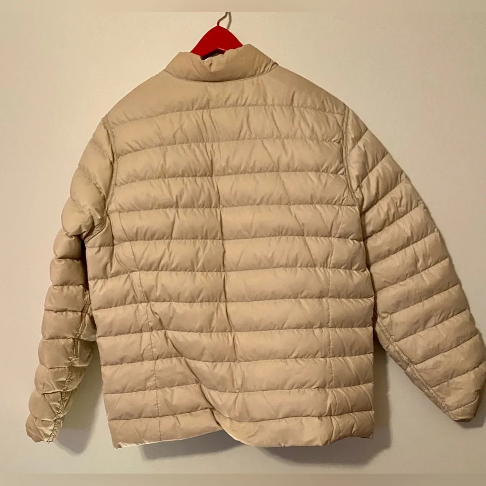 Lands End black/cream puffer jacket L - Picture 6 of 17
